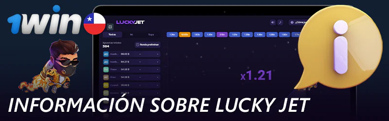Información sobre el juego Lucky Jet en la página web de 1win