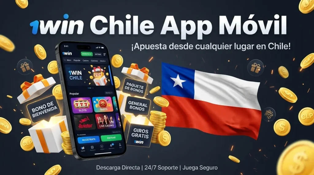 Aplicación móvil 1Win Chile: cómo descargarla e instalarla (para Android e iOS).