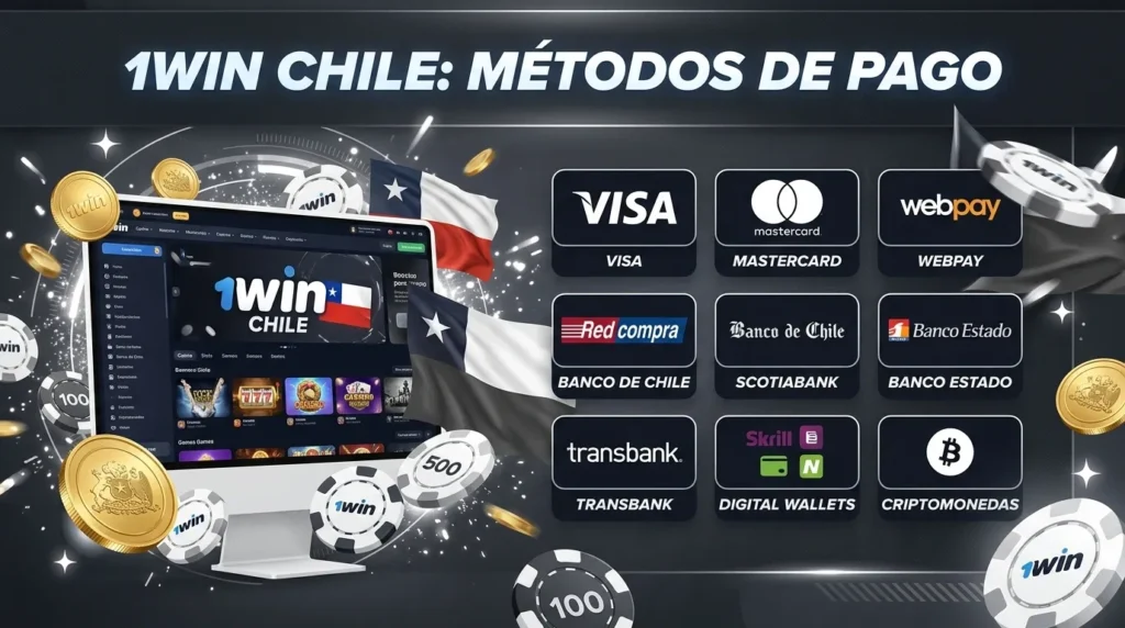 1Win Metodos de Pago: Cómo depositar y retirar dinero, métodos de pago chilenos
